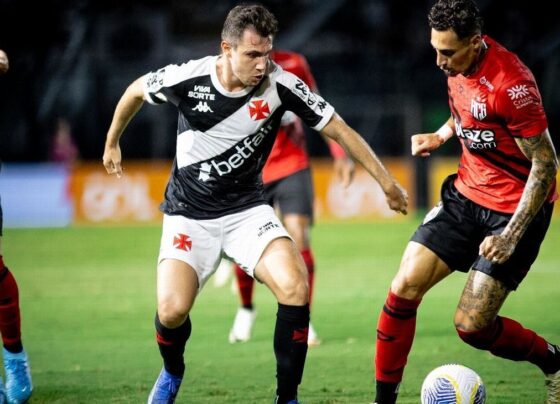 Vasco busca empate com o Atlético-GO e encerra série de derrotas no Brasileirão