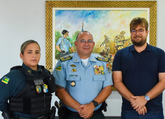 Comandante-Geral recebe vista do secretário de Estado Jorge Teles – P.M.S.E.