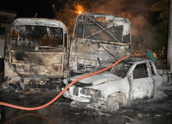 Incêndio destrói veículos da Prefeitura de Poço Verde na madrugada – AJN1