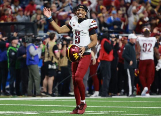 Nasce uma estrela: Daniels brilha, e Commanders eliminam Lions na NFL