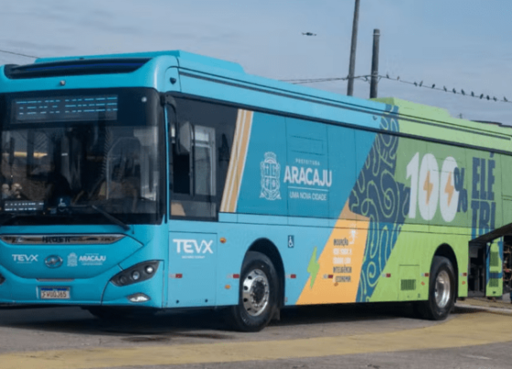 Ônibus elétrico vai circular em Aracaju em fase experimental