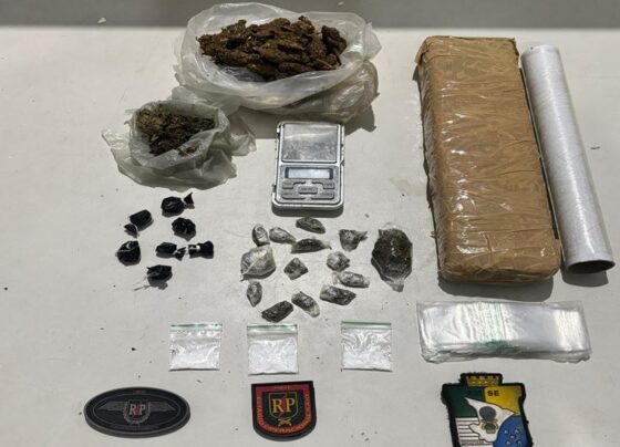PM apreende mais de 1kg de drogas ilícitas na Zona Sul da capital – P.M.S.E.