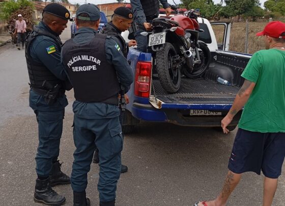 Polícia Militar recupera motocicleta com restrição de roubo/furto em Nossa Senhora das Dores – P.M.S.E.