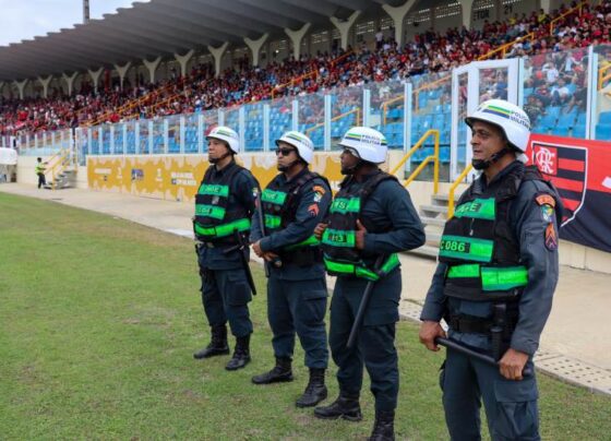 Polícia Militar reforça o policiamento durante o jogo Flamengo x Boavista – P.M.S.E.
