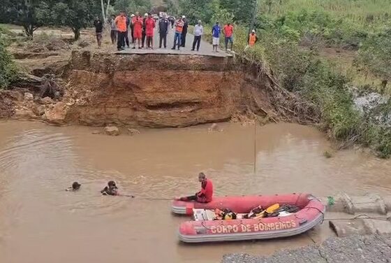 Tragédia em Capela: corpos de três vítimas são resgatados após rompimento de rodovia estadual