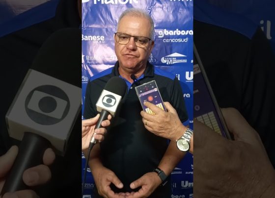 Técnico Waguinho Dias fala da vitória do Confiança contra o Lagarto