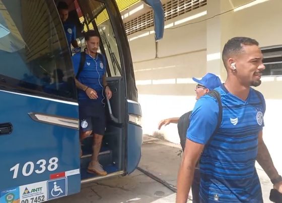 A Chegada do  Dragão para enfrentar o Barra