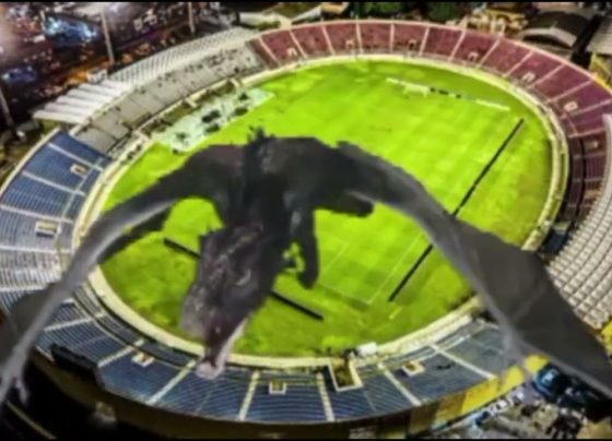 Dragôncio convida os Azulinos e as Azulinas para o jogo contra o Barra
