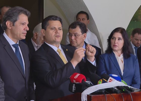 Alcolumbre encontra Haddad e prega “espírito de colaboração“ com governo