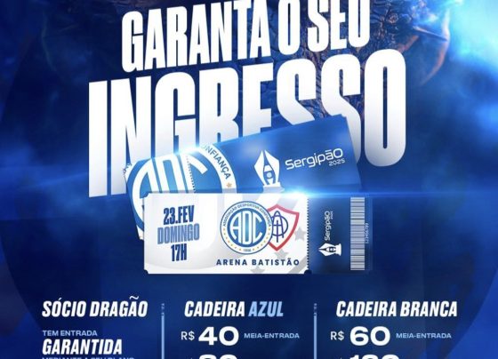 Confiança inicia venda de ingressos para jogo contra o Itabaiana – Futebol Sergipano