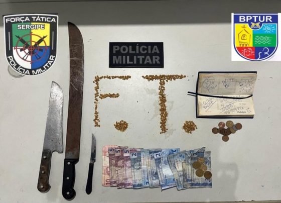 PM prende suspeito de tráfico de drogas na Zona Sul da capital – P.M.S.E.