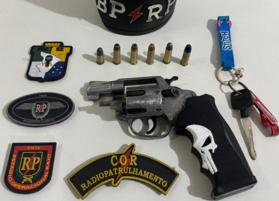 Policial Militar prende motociclista por porte ilegal de arma de fogo no Bairro 18 do Forte – P.M.S.E.