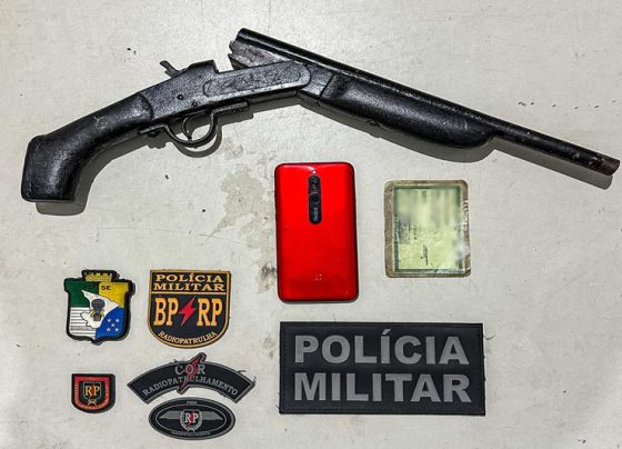 PM prende homem e apreende espingarda na Zona Sul da capital – P.M.S.E.