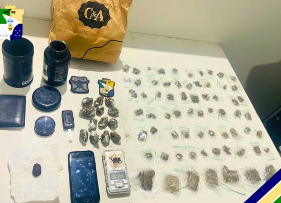 Polícia Militar apreende 81 papelotes de maconha no Bairro Grageru – P.M.S.E.
