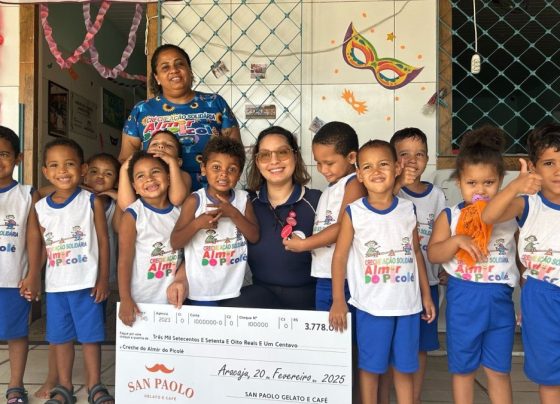 San Paolo doa mais de 3 mil reais à Creche Almir do Picolé, em Aracaju – FaxAju