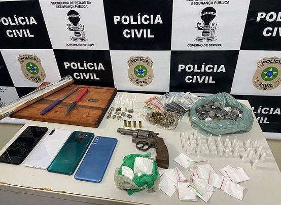 Um investigado morre e três são presos em operação de combate ao tráfico e receptação de objetos furtados em Sergipe