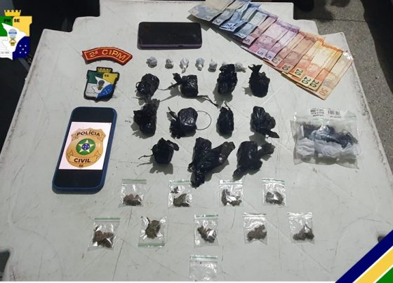 Ação conjunta prende três pessoas por tráfico de drogas na Barra dos Coqueiros – P.M.S.E.