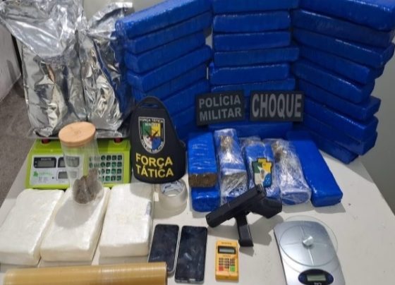 Casal é preso com 34 tabletes de maconha no Madre Paulina