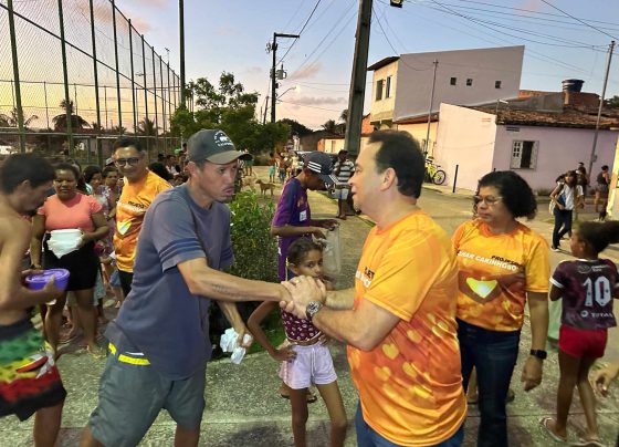 Fábio Meireles (PDT) coopera no “Sopão Solidário” da ONG Olhar Carinhoso no loteamento Senhor do Bomfim