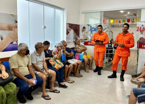 Ipesaúde recebe ação do Corpo de Bombeiros sobre prevenção de acidentes no período junino