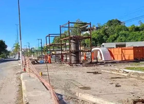 Obra da ponte Penedo – Neópolis entra em nova etapa com mais dois pilares – FaxAju