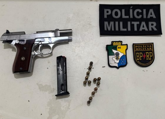PM apreende pistola calibre .380 em Nossa Senhora do Socorro – P.M.S.E.