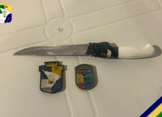 PM prende homem e apreende arma branca em Aracaju – P.M.S.E.