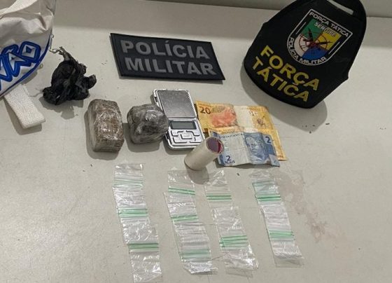 PM prende homem por suspeita de tráfico de drogas em Nossa Senhora do Socorro – P.M.S.E.