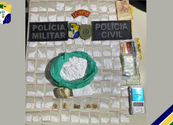 PM prende homem por tráfico de drogas em Lagarto – P.M.S.E.