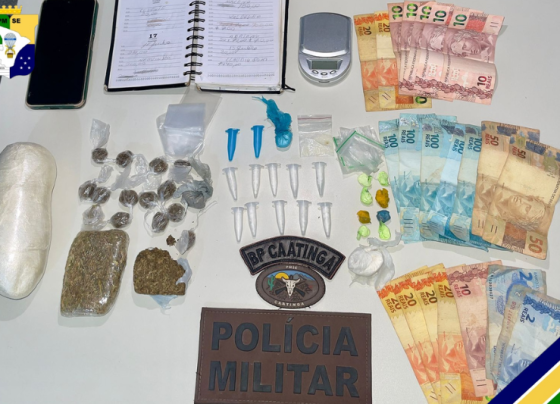 PM prende homem por tráfico de drogas m Nossa Senhora Das Dores – P.M.S.E.