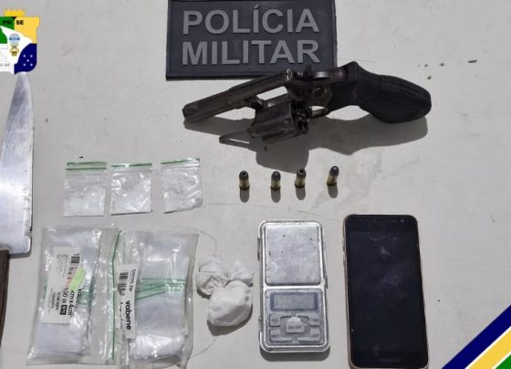 PM prende homem por violência doméstica, porte ilegal de arma e posse de drogas em Aracaju – P.M.S.E.