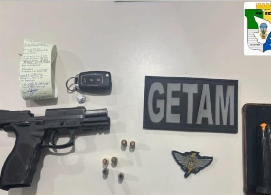 PM prende suspeito e apreende arma de fogo no Bairro Coroa do Meio – P.M.S.E.