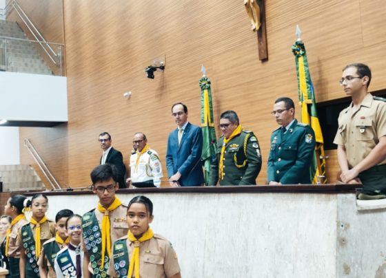 PMSE marca presença em homenagem aos 50 anos do Clube de Desbravadores Raios do Sol na Alese – P.M.S.E.