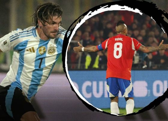 Vidal faz duelo à parte com De Paul em Chile x Argentina