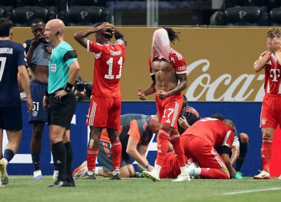 Musiala, do Bayern, sofre lesão horrível durante jogo contra PSG