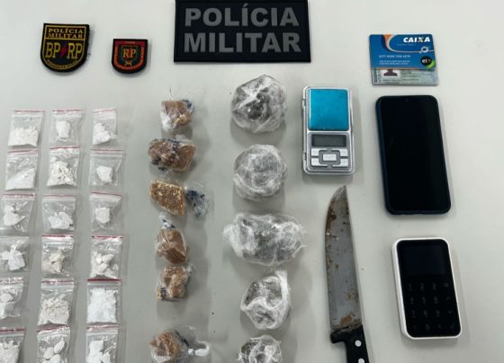 PMSE apreende dezenas de porções drogas prontas para a venda no Bairro Coqueiral – P.M.S.E.