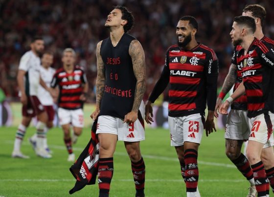 Pedro volta, decide com gol no fim e garante vitória do Flamengo sobre o Fluminense