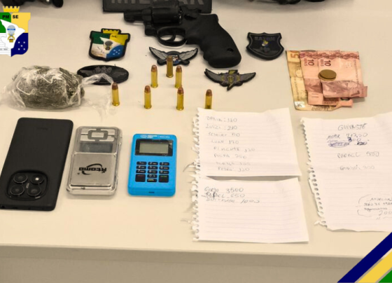 Polícia Militar apreende arma de fogo e drogas em ação em Nossa Senhora do Socorro – P.M.S.E.