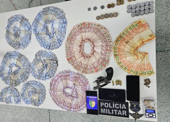 Polícia Militar prende homem por furto de fiação em agência bancária e apreende arma com receptador – P.M.S.E.