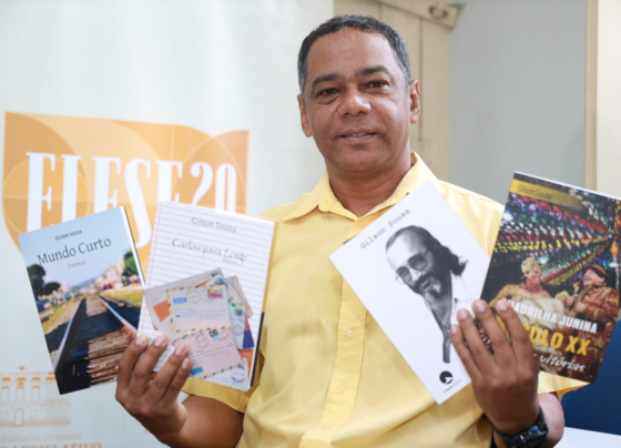 Elese recebe Gilson Sousa em mais um ´Encontro com o Autor Sergipano´