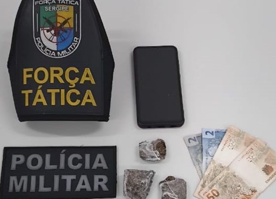 Polícia Militar prende homem por tráfico de drogas no bairro Aeroporto – P.M.S.E.