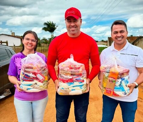 Rogério Sobral entrega cestas básicas e reforça compromisso social em Ribeirópolis – FaxAju
