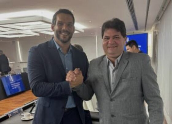 Milton Dantas destaca apoio da CBF ao Nordeste em discurso de homenagem a Samir Xaud