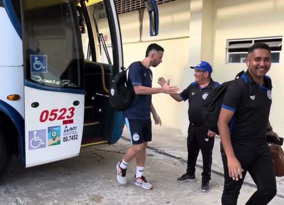 A chegada do Dragão para enfrentar o Retrô 30/08/25