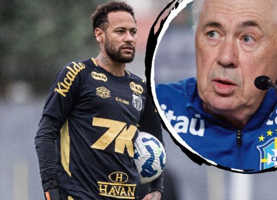 Ancelotti revela papo com Neymar e diz onde pretende utilizar craque na seleção
