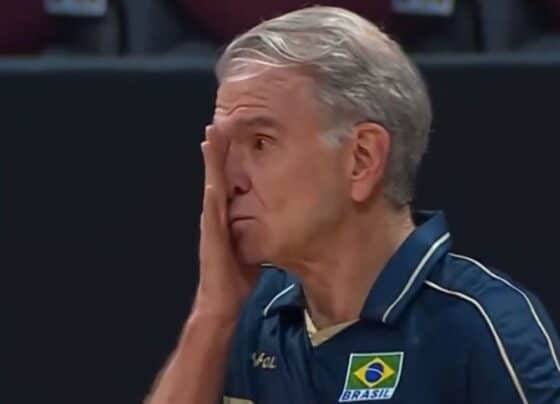 Em dia de luto para Bernardinho, Brasil perde para Sérvia e pode cair no Mundial