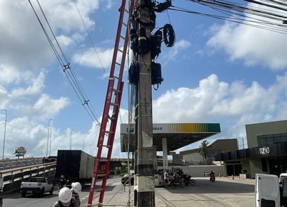 Energisa realiza retirada de cabos de telecom irregulares na avenida Tancredo Neves – FaxAju