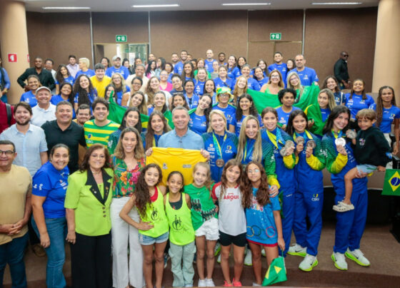 Governador Fábio Mitidieri recebe vice-campeãs do Mundial de Ginástica Rítmica – Futebol Sergipano