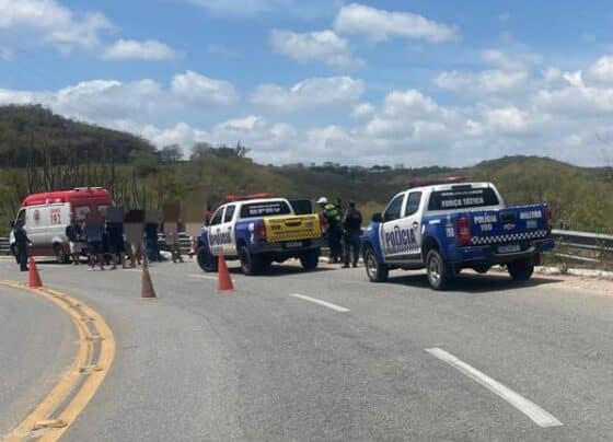 Mais uma morte na Rota do Sertão: motorista é lançado a 15 metros após acidente