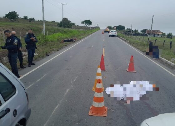 Motociclista e passageira morrem após colisão na SE-290; motorista embriagado é preso em flagrante